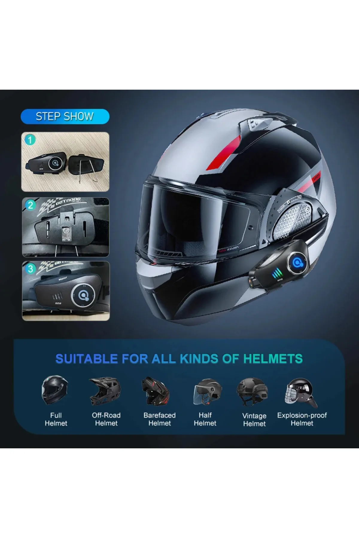 Bilişim Burada Q28 Intercom + 32Gb Sd Kartlı Kameralı Bluetooth Motosiklet Kask Kulaklığı – Sürüşte Üstün Iletişim Ve Eğlence!